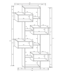 Meblocross Hylly Rio, Valkoinen/ruskea. 5 Meblocross Hylly Rio, Valkoinen/ruskea. -NORE Kalusteet Myymälä hylly rio valkoinenruskea 22bbd netistai reference