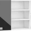 ML Meble .Hylly Solo, Valkoinen/musta.