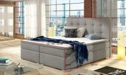 NORE Inez Sänky 140x200 Cm, Kuvakudos/harmaa -NORE Kalusteet Myymälä inez sanky 140x200 cm kuvakudosharmaa 95743 hinta reference