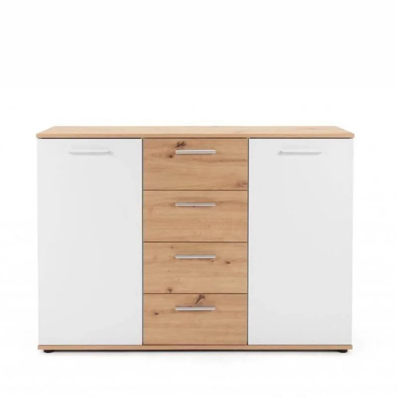 Aatrium Jacky 2 2827 -lipasto 2U4S Valkoinen/artisaanitammi 2 Aatrium Jacky 2 2827 -lipasto 2U4S Valkoinen/artisaanitammi - Image 2