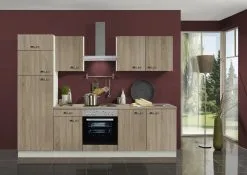 Jaka Optikompakt Padua -keittiökalustesarja, 270 Cm, Ruskea / Keltainen