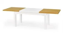 Halmar Jatkettava Ruokapöytä Leonardo, Valkoinen/tammi -NORE Kalusteet Myymälä jatkettava ruokapoyta leonardo valkoinentammi 5cc16 netistai reference