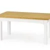Halmar Jatkettava Ruokapöytä Leonardo, Valkoinen/tammi