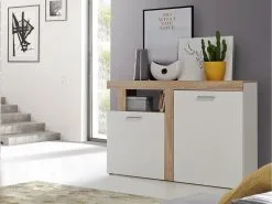 Forte Juleda-senkki, Sonoma Tammi-valkoinen -NORE Kalusteet Myymälä juleda senkki sonoma tammi valkoinen 6473e palaute reference