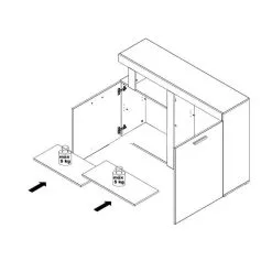 Forte Juleda-senkki, Sonoma Tammi-valkoinen -NORE Kalusteet Myymälä juleda senkki sonoma tammi valkoinen a6f8b netistai reference