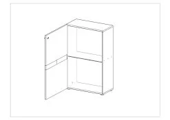 Laski Meble Kaapisto Jet, Ruskea/valkoinen -NORE Kalusteet Myymälä kaapisto jet ruskeavalkoinen 08863 netistai reference