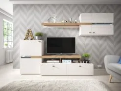 Laski Meble Kaapisto Jet, Ruskea/valkoinen