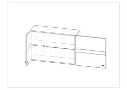 Laski Meble Kaapisto Jet, Ruskea/valkoinen -NORE Kalusteet Myymälä kaapisto jet ruskeavalkoinen acebb osta reference
