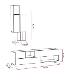 Kaapisto Kalune Design Sunny, Valkoinen/ruskea -NORE Kalusteet Myymälä kaapisto kalune design sunny valkoinenruskea 825b7 halvempi reference