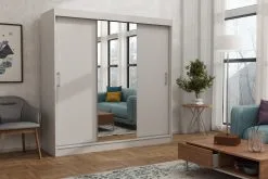 Kaappi Brent Windsor 200, Valkoinen -NORE Kalusteet Myymälä kaappi brent windsor 200 valkoinen a2756 netistai reference