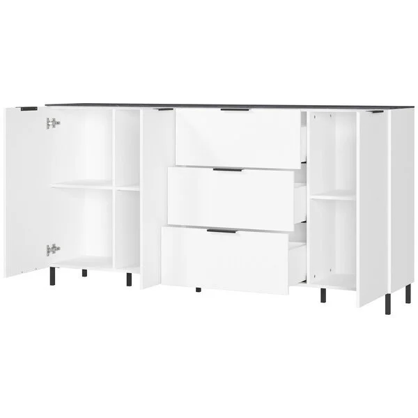 Germania Kaappi California 1476, Valkoinen/tummanharmaa 5 Germania Kaappi California 1476, Valkoinen/tummanharmaa - Image 5