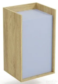 Kaappi Halmar Mobius 1D 83, Ruskea/sininen