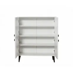 Kaappi Kalune Design 869 (I), 111 Cm, Valkoinen/musta -NORE Kalusteet Myymälä kaappi kalune design 869 i 111 cm 682a4 netistai reference