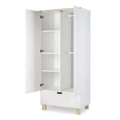 Kaappi Klups Iwo, Valkoinen/ruskea -NORE Kalusteet Myymälä kaappi klups iwo valkoinenruskea eeb12 halvempi reference