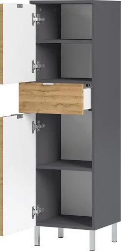 Kaappi Mauresa 8532, Tummanharmaa/ruskea -NORE Kalusteet Myymälä kaappi mauresa 8532 tummanharmaaruskea a847d netistai reference