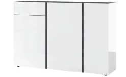 Germania Kaappi Mesa 2529, Valkoinen/tummanharmaa