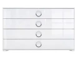 Black Red White Kaappi Roksana II 4S, Valkoinen.