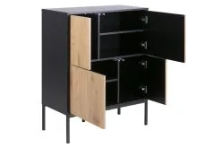 Actona Kaappi Seaford 4D, Ruskea/musta -NORE Kalusteet Myymälä kaappi seaford 4d ruskeamusta 1fb62 netistai reference