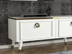 Kaappikokonaisuus Kalune Design Kornelya, Valkoinen/kulta -NORE Kalusteet Myymälä kaappikokonaisuus kalune design kornelya valkoinenkulta 25990 halvempi reference