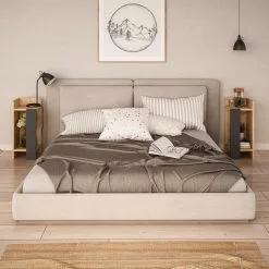 Kalune Design 855 (I), 2 Kpl, Ruskea/harmaa Yöpöytäsarja -NORE Kalusteet Myymälä kalune design 855 i 2 kpl ruskeaharmaa b14b4 hinta reference