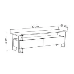 Kalune Design 855 (I), Beigen Värinen TV-pöytä -NORE Kalusteet Myymälä kalune design 855 i beigen varinen tv a7580 palaute reference