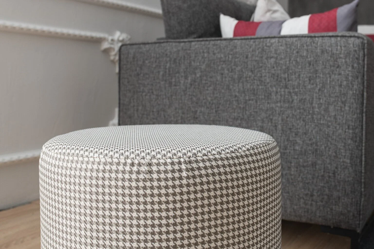 Kalune Design Begon, Istuin Musta/valkoinen 4 Kalune Design Begon, Istuin Musta/valkoinen - Image 4