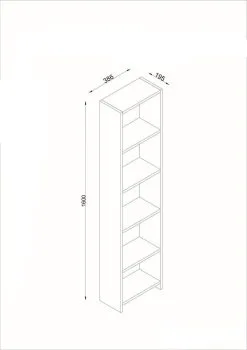 KLUPS Kalune Design Cansu D,Vapaasti Seisova Hylly, Valkoinen -NORE Kalusteet Myymälä kalune design cansu dvapaasti seisova hylly valkoinen 63719 palaute reference