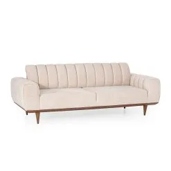 Kalune Design Ivory Kolmipaikkainen Sohva, Beige -NORE Kalusteet Myymälä kalune design ivory kolmipaikkainen sohva beige af373 netistai reference