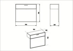 Kalune Design Polka Konsolipöytä, Valkoinen -NORE Kalusteet Myymälä kalune design polka konsolipoyta valkoinen dc98b netistai reference