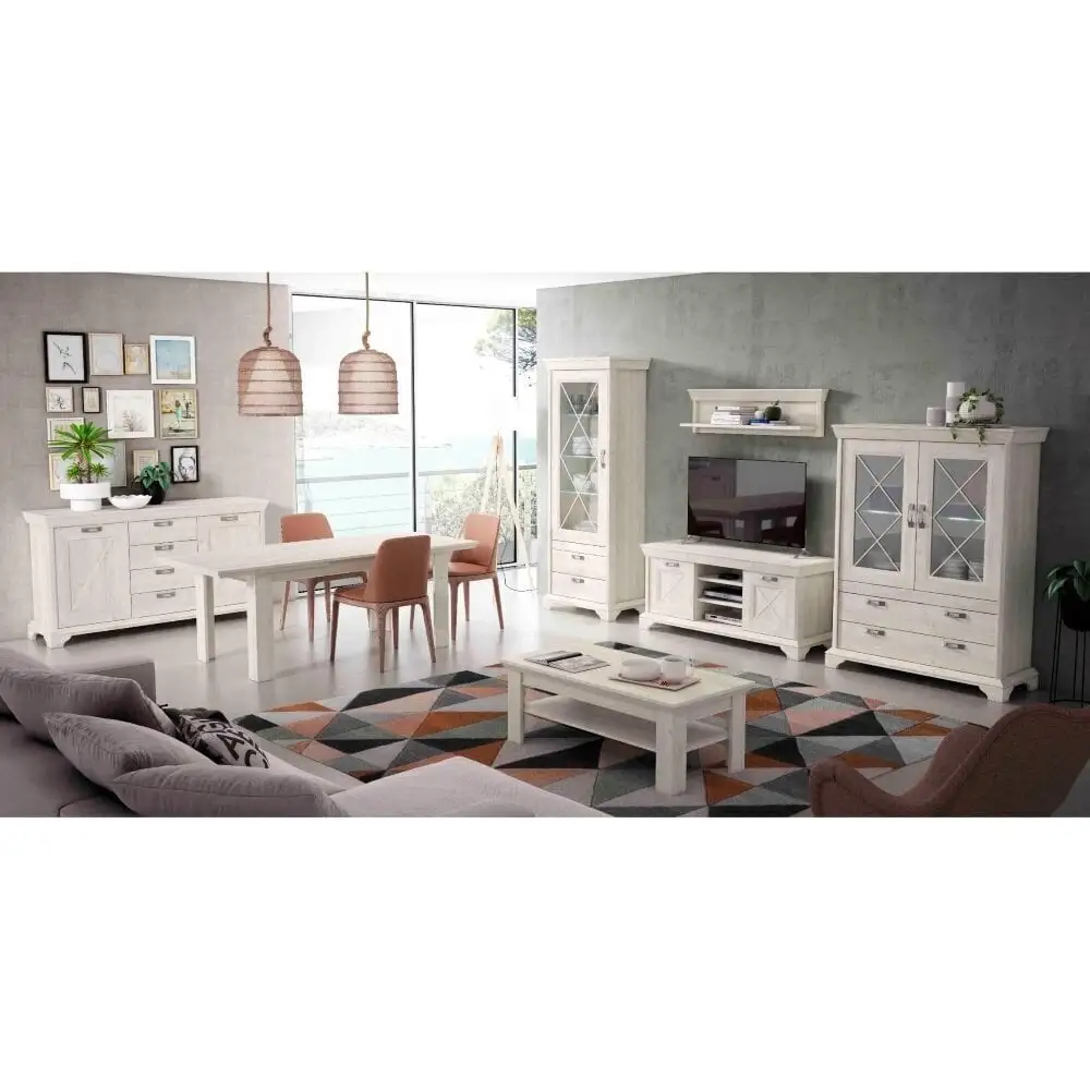 Kashmir Vitriini Valaistuksella, Mänty Valkoinen 4 Kashmir Vitriini Valaistuksella, Mänty Valkoinen - Image 4