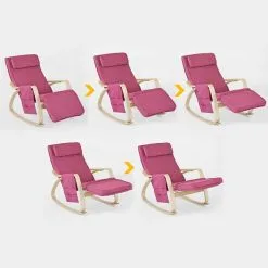 Keinutuoli SoBuy FST18-DG, Harmaa/ruskea -NORE Kalusteet Myymälä keinutuoli sobuy fst18 dg harmaaruskea fda43 halvempi reference