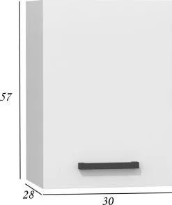 Keittiökaappi G-30/57, Valkoinen -NORE Kalusteet Myymälä keittiokaappi g 3057 valkoinen ba6de halvempi reference