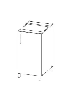 Keittiökaappi Lupus Bella 1D 60 Cm, Harmaa -NORE Kalusteet Myymälä keittiokaappi lupus bella 1d 60 cm harmaa fec8d hinta reference