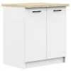Keittiökaappi NORE Oliwia S80 2D, Valkoinen