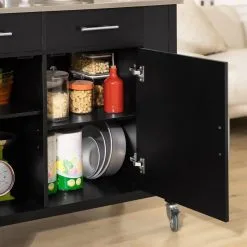 Keittiökaappi SoBuy FKW108-SCH, Musta 8 Keittiökaappi SoBuy FKW108-SCH, Musta -NORE Kalusteet Myymälä keittiokaappi sobuy fkw108 sch musta 79501 netistai reference