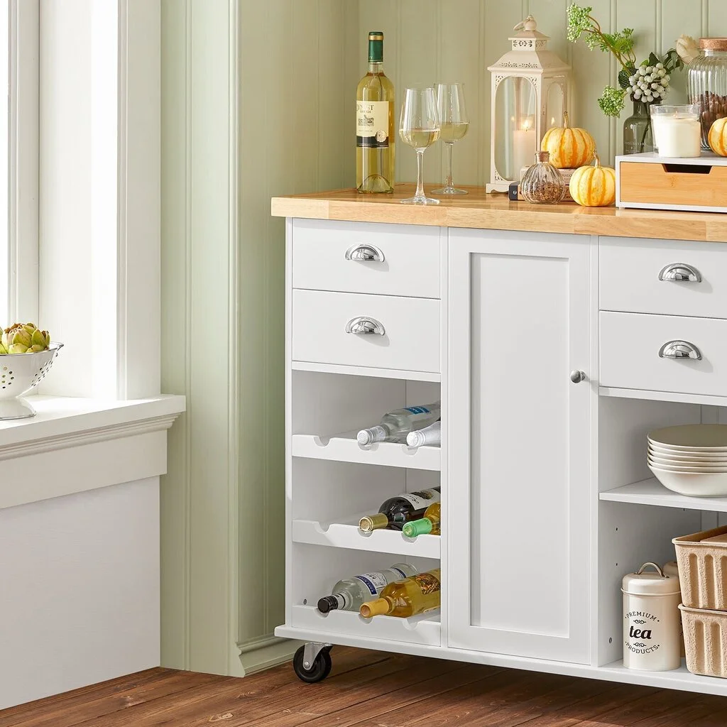 Keittiökaappi SoBuy KNL03-WN, Valkoinen 3 Keittiökaappi SoBuy KNL03-WN, Valkoinen - Image 3