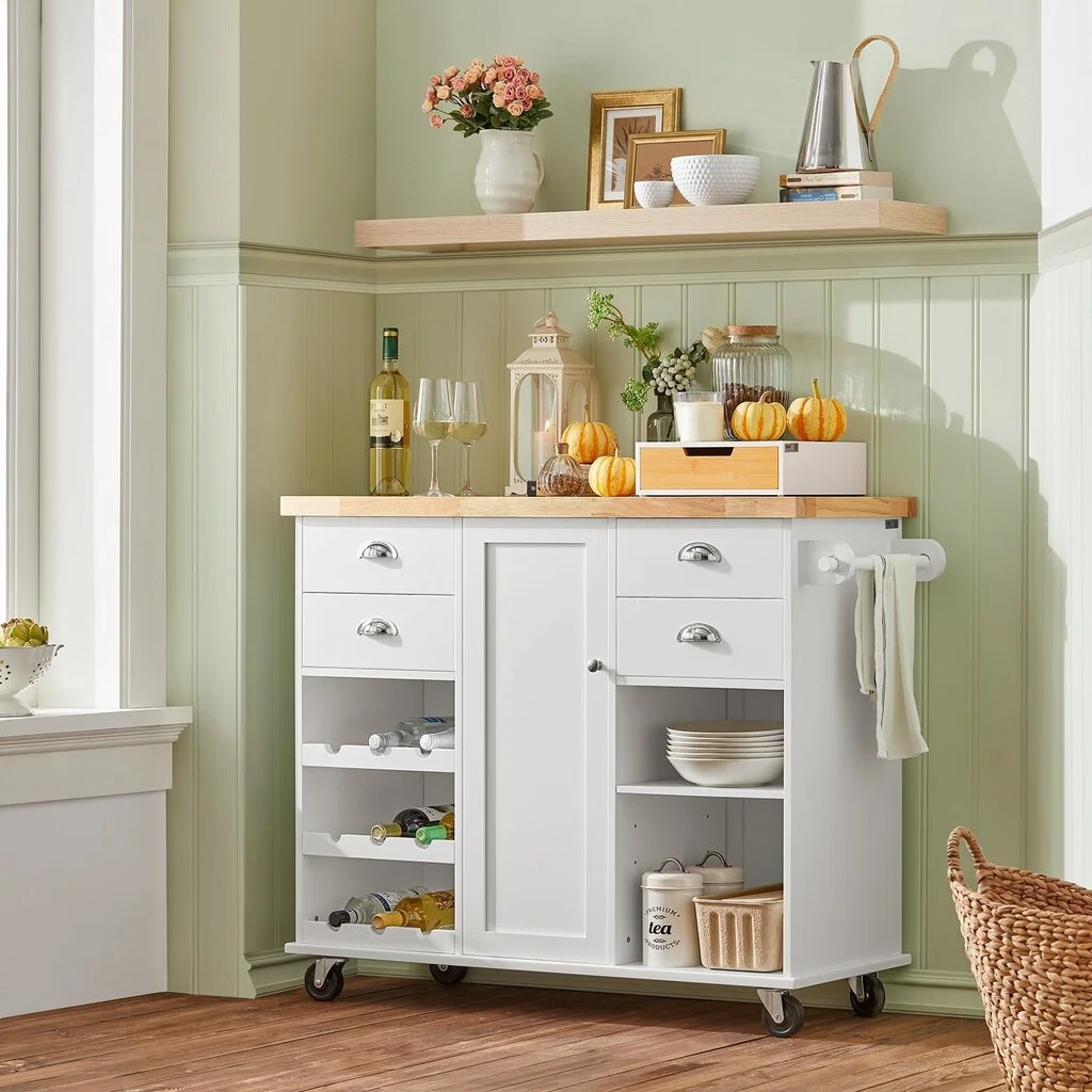 Keittiökaappi SoBuy KNL03-WN, Valkoinen 5 Keittiökaappi SoBuy KNL03-WN, Valkoinen - Image 5