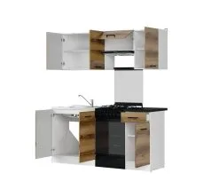 Black Red White Keittiökalusteet BRW Junona Line 170 Kodinkoneilla, Valkoinen/harmaa -NORE Kalusteet Myymälä keittiokalusteet brw junona line 170 kodinkoneilla valkoinenharmaa 36577 osta reference