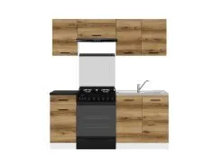 Black Red White Keittiökalusteet BRW Junona Line 180, Vaaleanruskea.