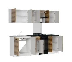 Black Red White Keittiökalusteet BRW Junona Line 230 Kodinkoneilla, Valkoinen/harmaa -NORE Kalusteet Myymälä keittiokalusteet brw junona line 230 kodinkoneilla valkoinenharmaa ff705 halvempi reference