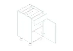 Stolkar Keittiön Kaappisarja Mela 1,2/1,8 Työpinnalla, Valkoinen -NORE Kalusteet Myymälä keittion kaappisarja mela 1218 tyopinnalla valkoinen 40137 palaute reference