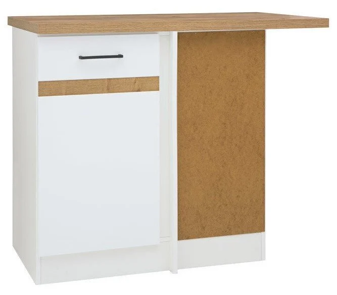 Black Red White Keittiön Lattiakulmakaappi Junona Line 100/82, Oikea, Valkoinen 2 Black Red White Keittiön Lattiakulmakaappi Junona Line 100/82, Oikea, Valkoinen - Image 2