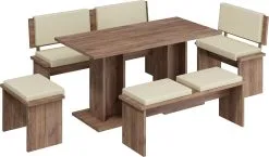 Meblocross Keittiön Penkki Bond, Ruskea / Kerma -NORE Kalusteet Myymälä keittion penkki bond ruskea kerma 27a4c netistai reference