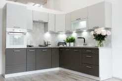 Stolkar Keittiön Pesuallaskaappi PAULA D60ZL P/L, Harmaa -NORE Kalusteet Myymälä keittion pesuallaskaappi paula d60zl pl harmaa daacd palaute reference