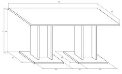 Meblocross Keittiön Pöytä Bond, Tumma Tammi 5 Meblocross Keittiön Pöytä Bond, Tumma Tammi -NORE Kalusteet Myymälä keittion poyta bond tumma tammi 68a85 netistai reference