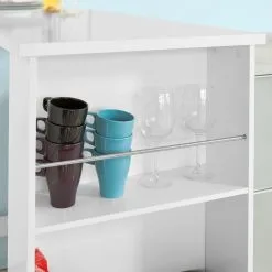 Keittiön Pöytä SoBuy FWT17-W, Valkoinen -NORE Kalusteet Myymälä keittion poyta sobuy fwt17 w valkoinen 53443 halvempi reference