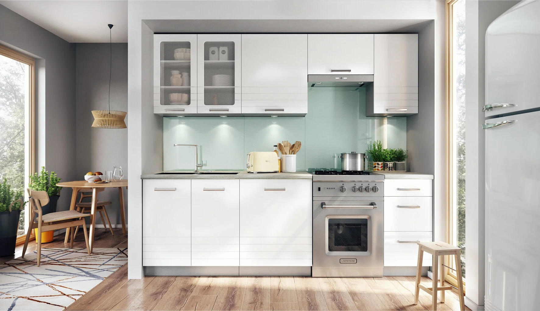 Stolkar Keittiön Seinään Kiinnitettävä Kulmakaappi PAULA WRN P/L, Valkoinen 6 Stolkar Keittiön Seinään Kiinnitettävä Kulmakaappi PAULA WRN P/L, Valkoinen - Image 6