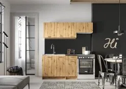 Keittiönkaappisarja Stolkar Mela 1.2/1.8 Työtasolla, Ruskea