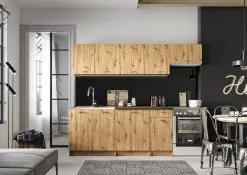 Keittiönkaappisarja Stolkar Mela 1.8/2.4 Työtasolla, Ruskea