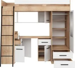 Kerrossänky Meblocross Smyk L, 80x200 Cm, Tammi/valkoinen -NORE Kalusteet Myymälä kerrossanky meblocross smyk l 80x200 cm tammivalkoinen f3c02 hinta reference